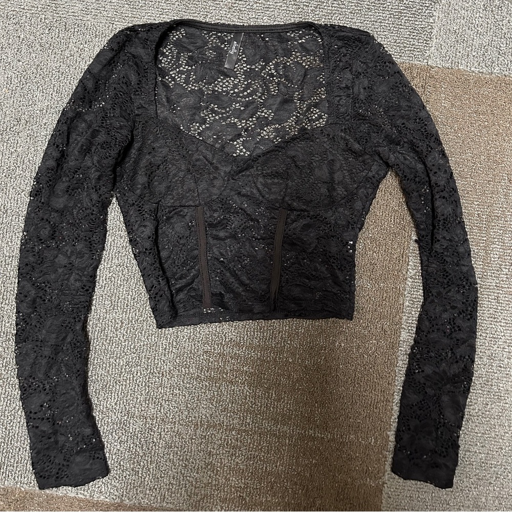 Lacy long sleeve top